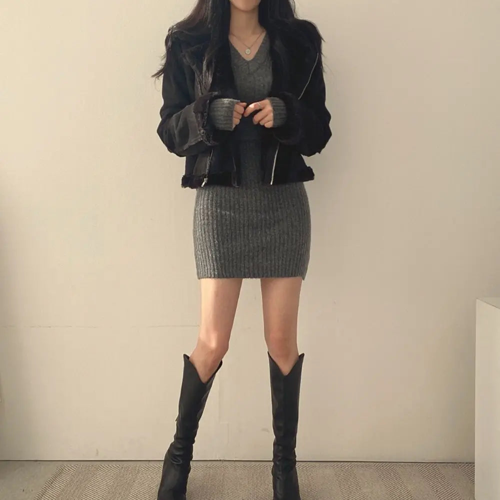Slim Sweater Dress