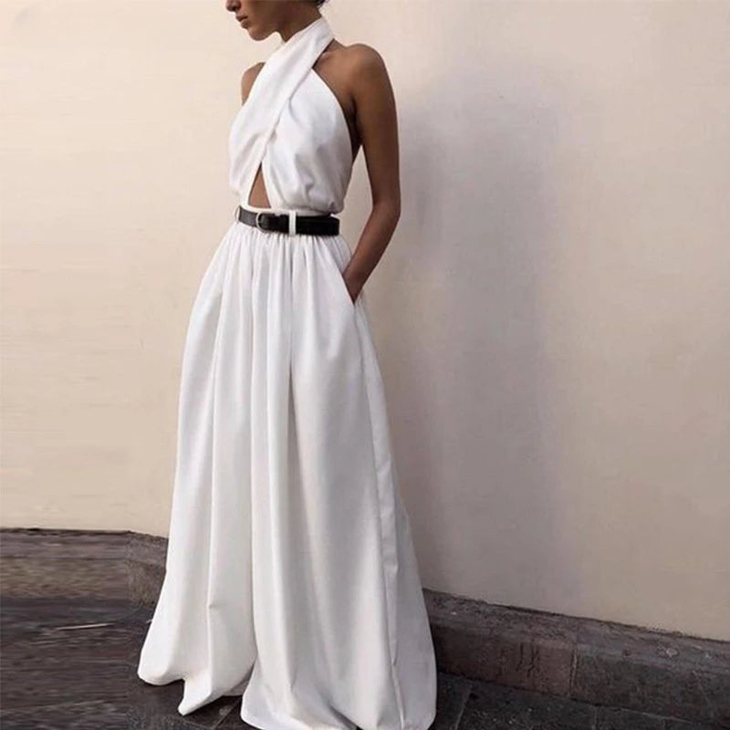 Women Backless Jumpsuit