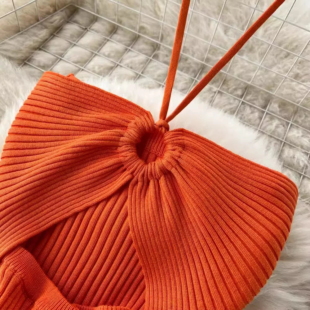 Hips Split Knitted Summer Dress