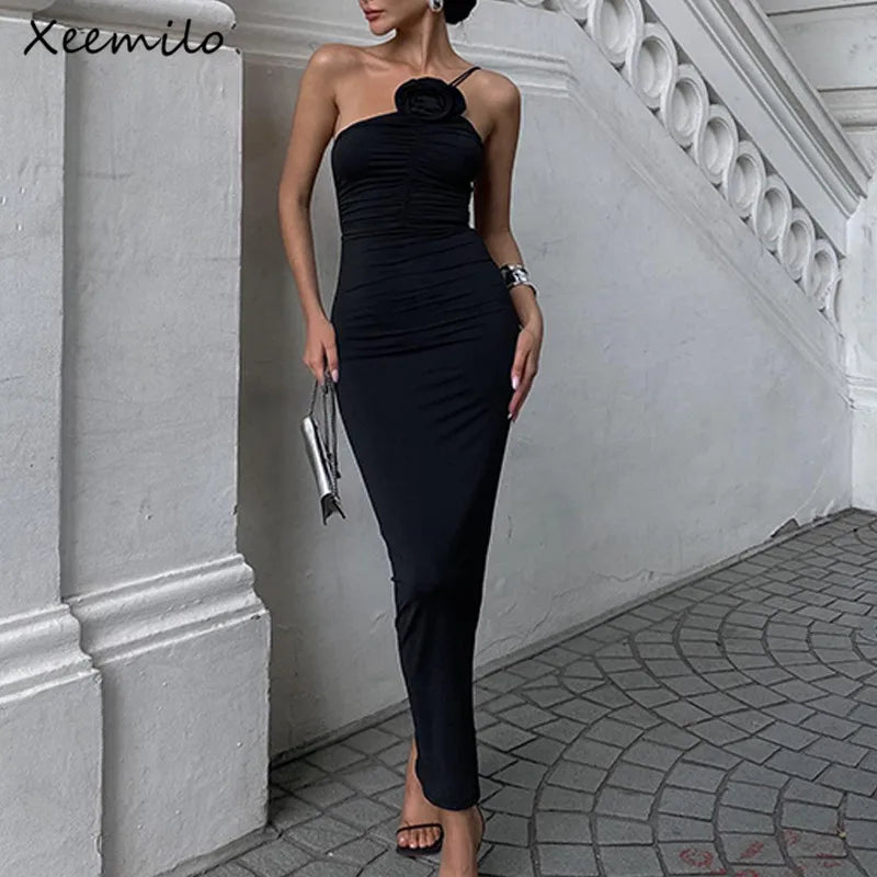 Women Solid Sleeveless Slim Dress