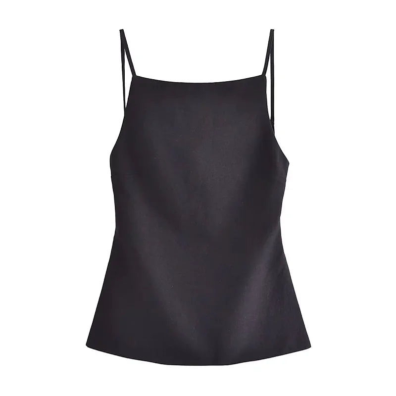 Sexy Women Backless Slip Top