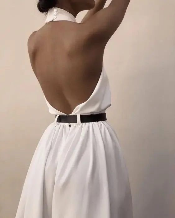 Women Backless Jumpsuit