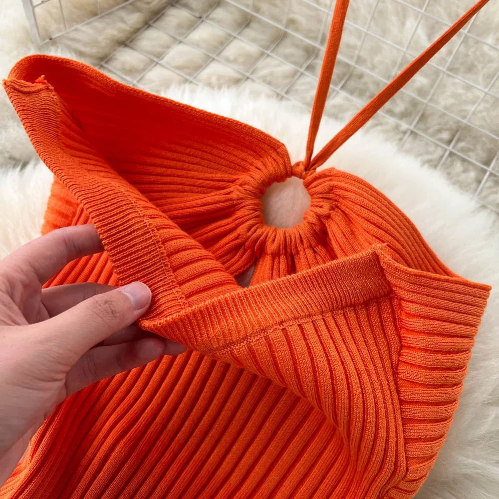 Hips Split Knitted Summer Dress