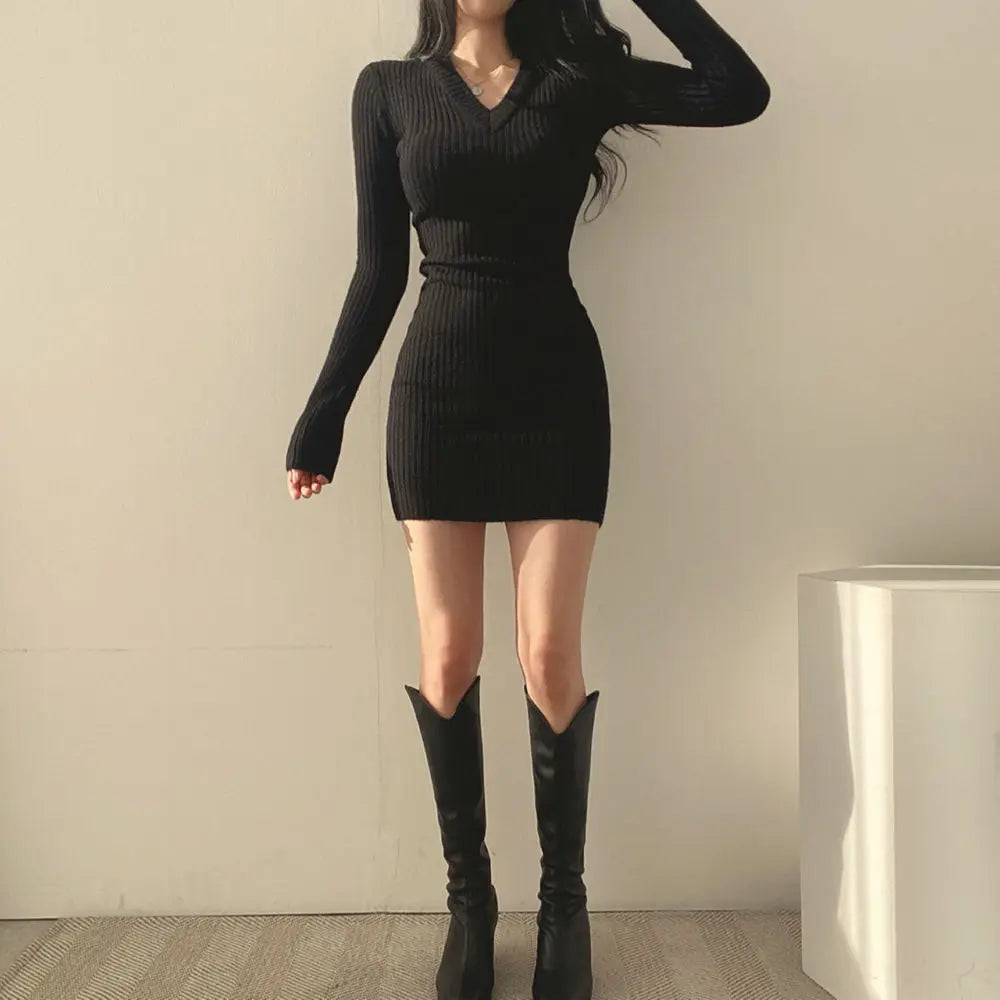 Slim Sweater Dress