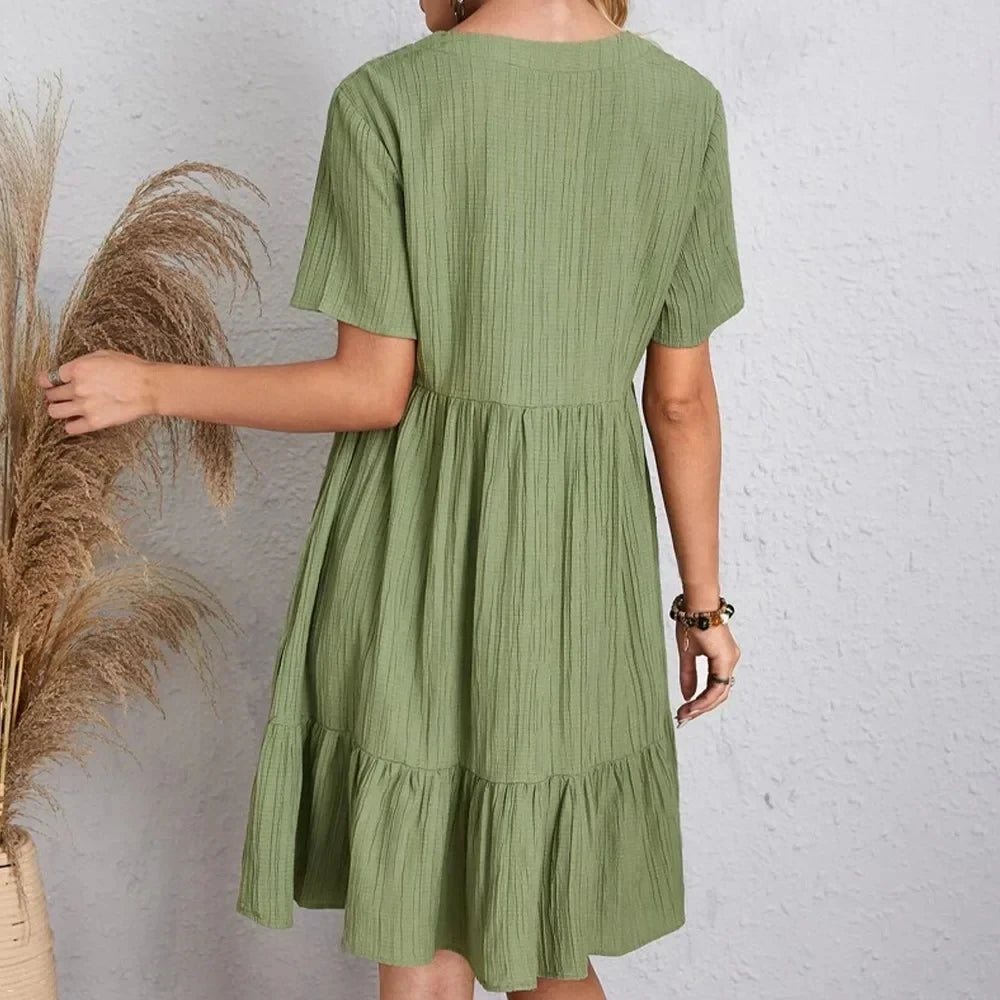 Women Summer Peplum Dress