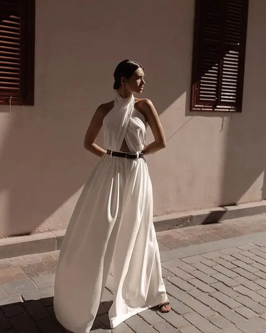 Women Backless Jumpsuit