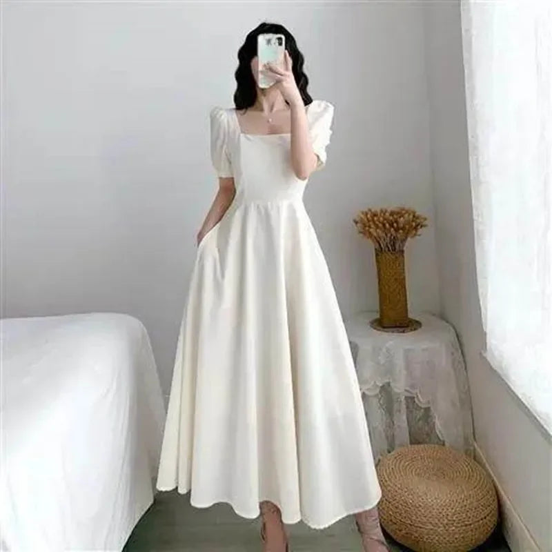 White Bubble Dress Summer 2025
